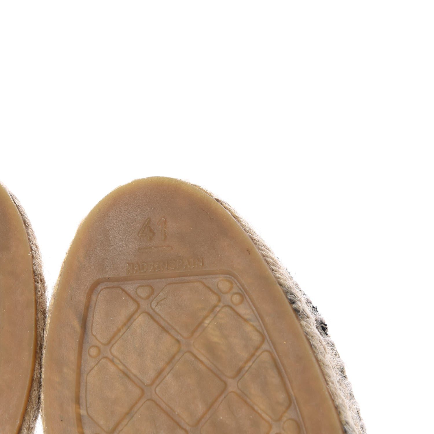 Chanel Toile Sequin CC Espadrilles 41 Beige Black 13 of 13