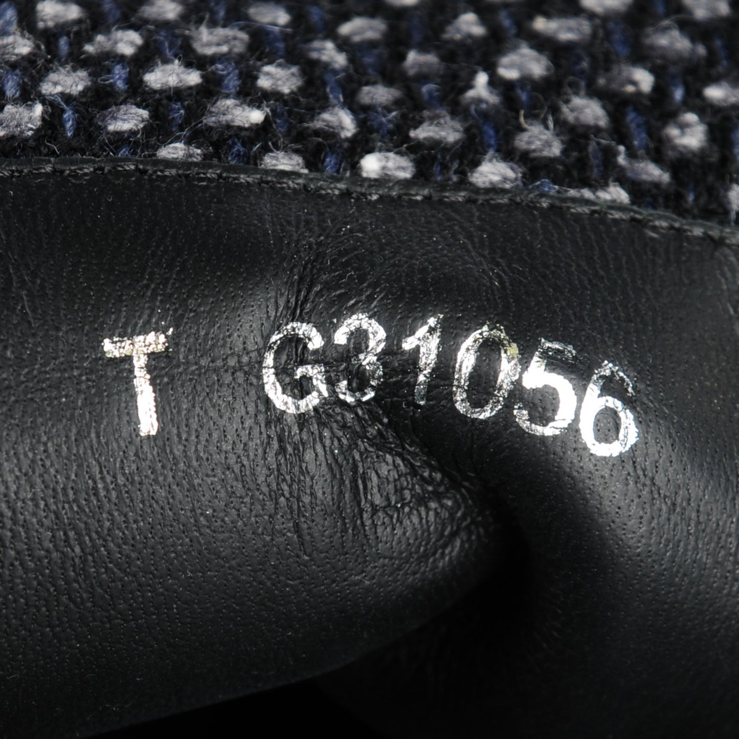 Calfskin Wool Combat Boots 40 Black