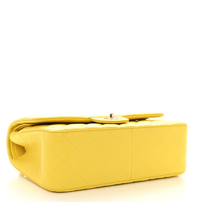 Chanel Caviar Quilted Jumbo Double Flap Yellow 4 of 10