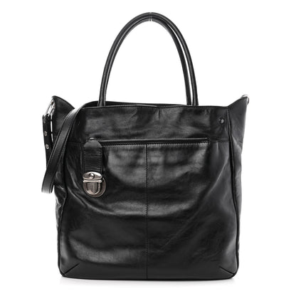 Marc Jacobs Calfskin Push Lock Tote Black 1 of 12