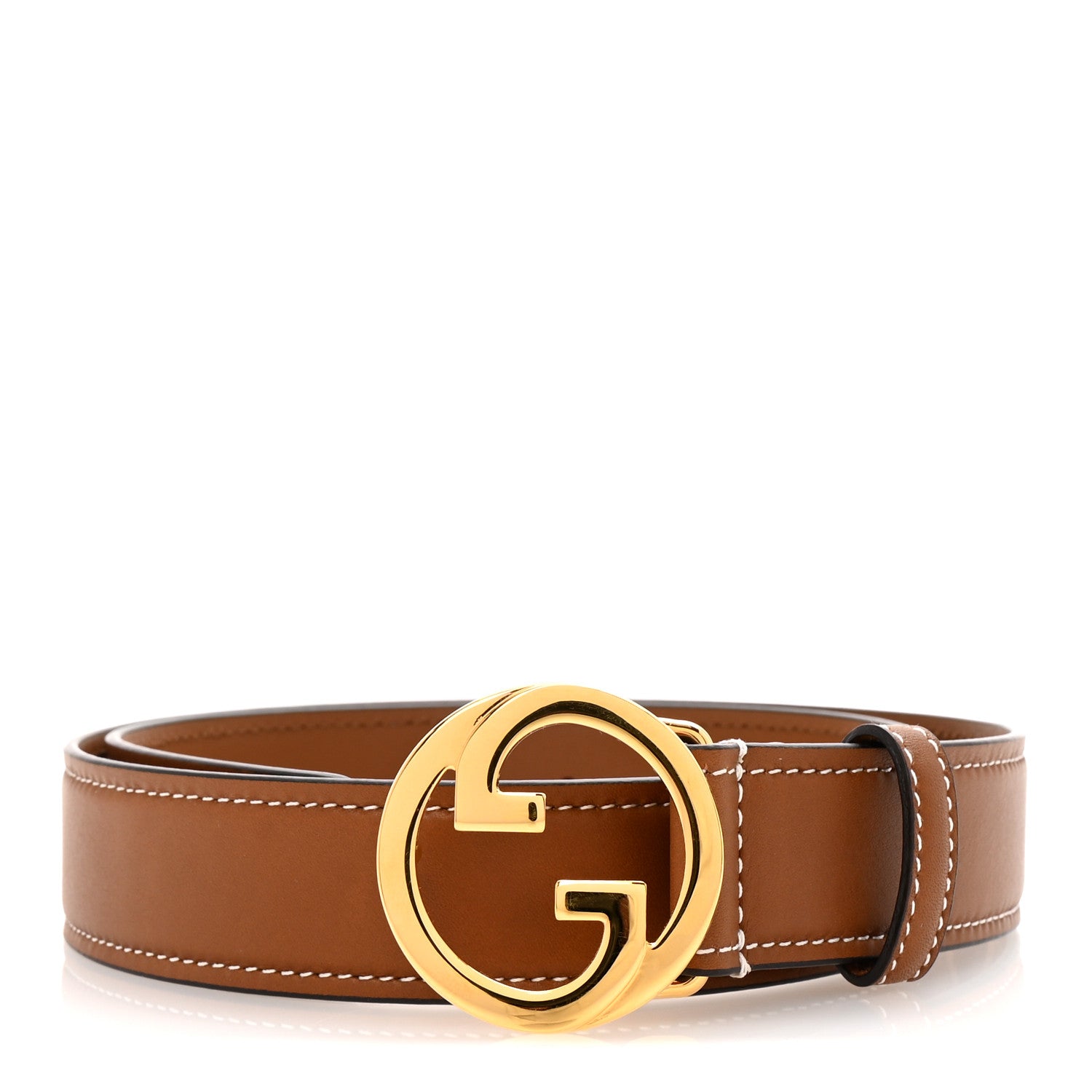 Gucci Ciny Lux Calfskin Blondie 30mm Belt 75 30 Blondie Cognac 1 of 6