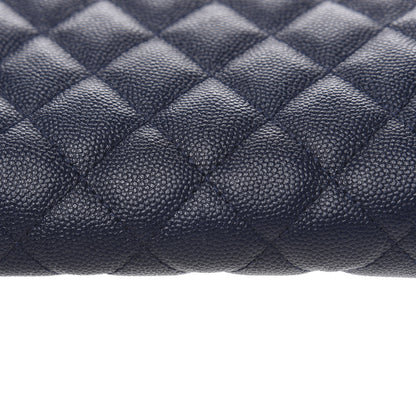 Chanel Caviar Quilted Cosmetic Case Navy 13 of 13
