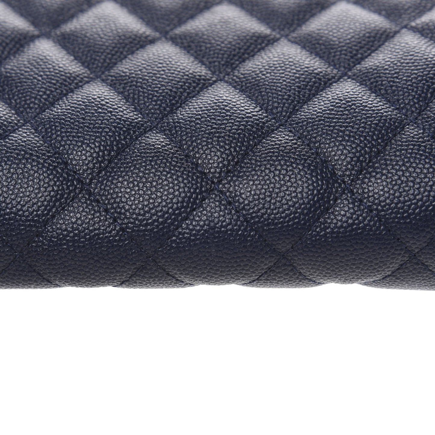 Caviar Quilted Cosmetic Case Navy