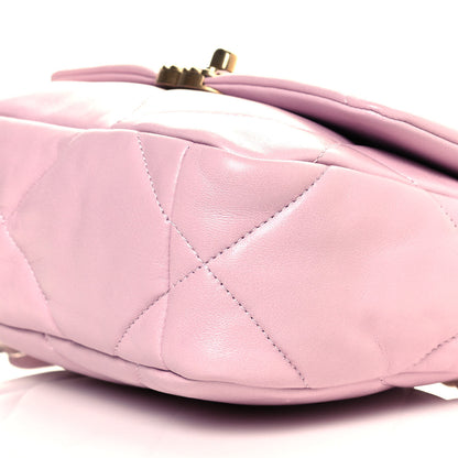 Chanel Lambskin Quilted Medium Chanel 19 Flap Light Pink 10 of 11