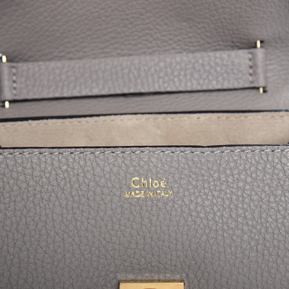 Chloe Grained Lambskin Mini Drew Shoulder Bag Motty Grey 7 of 7