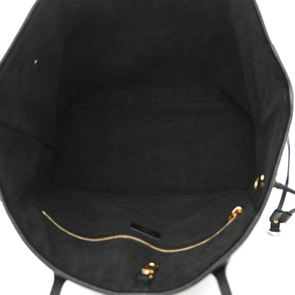 Louis Vuitton Empreinte Monogram Giant Neverfull MM Black Beige 6 of 10