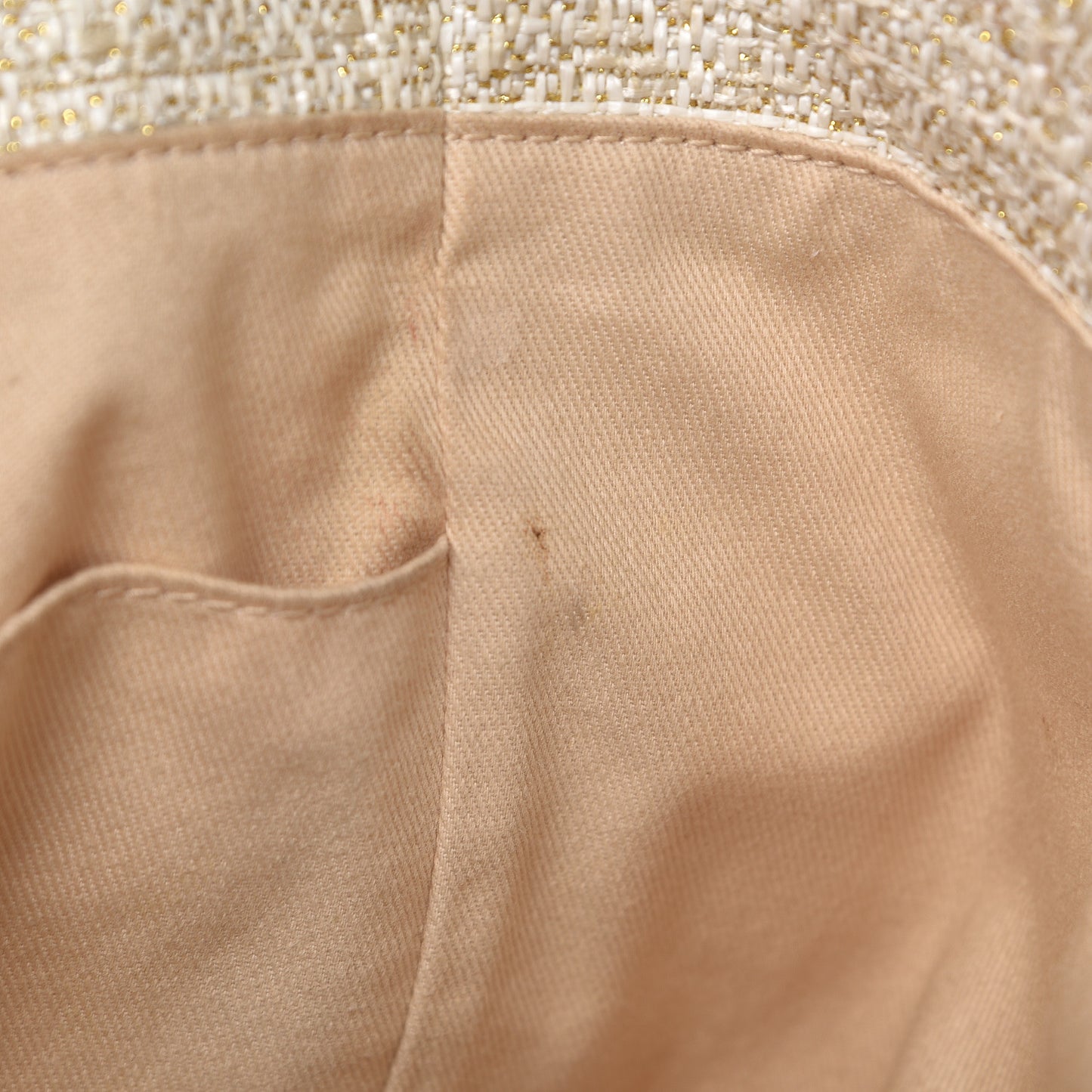 Canvas Large Deauville Tote Light Beige