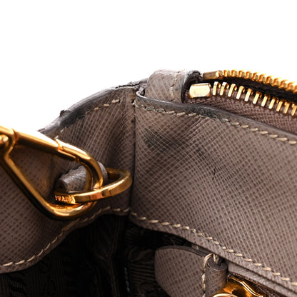 Prada Saffiano Small Galleria Double Zip Tote Argilla 17 of 29
