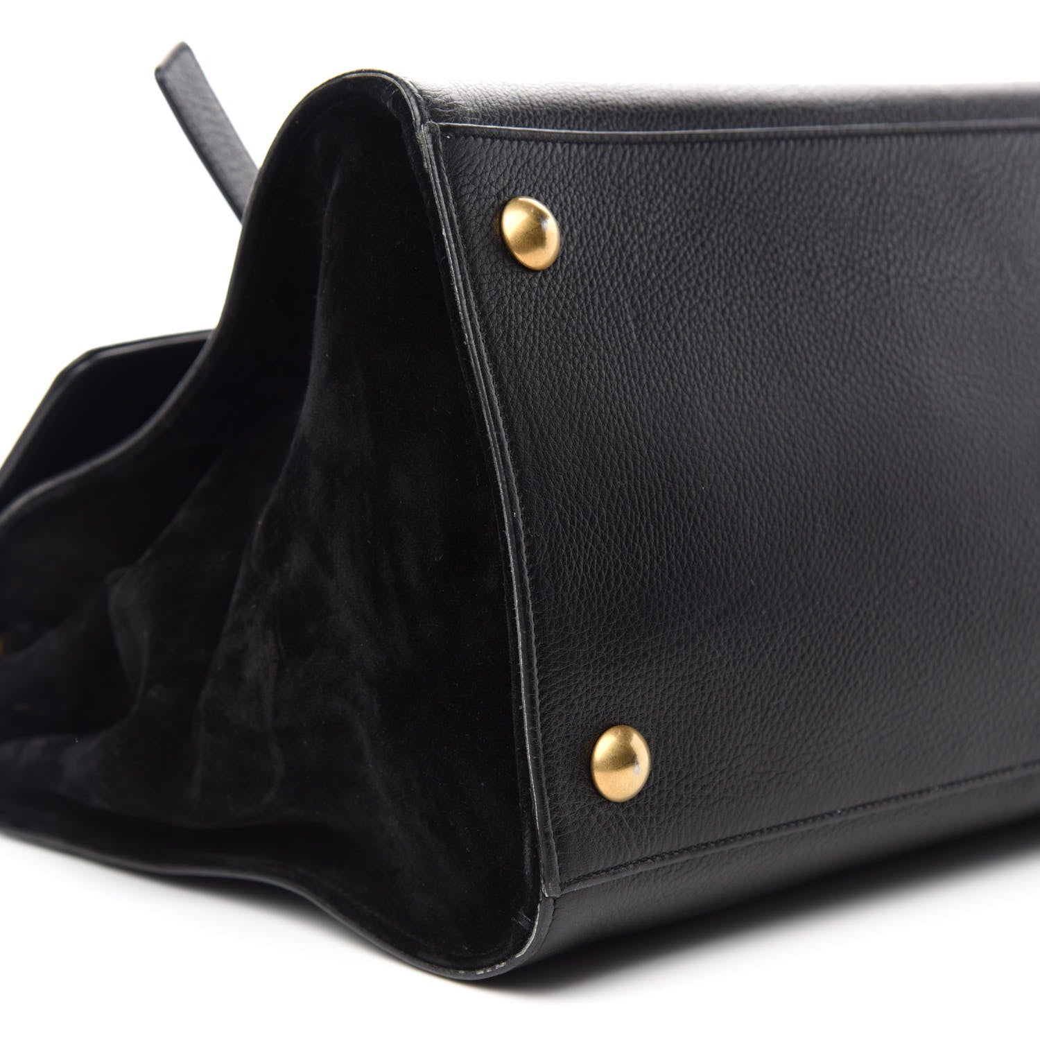 Saint Laurent Calfskin Suede Large Muse Two Black 10 of 12