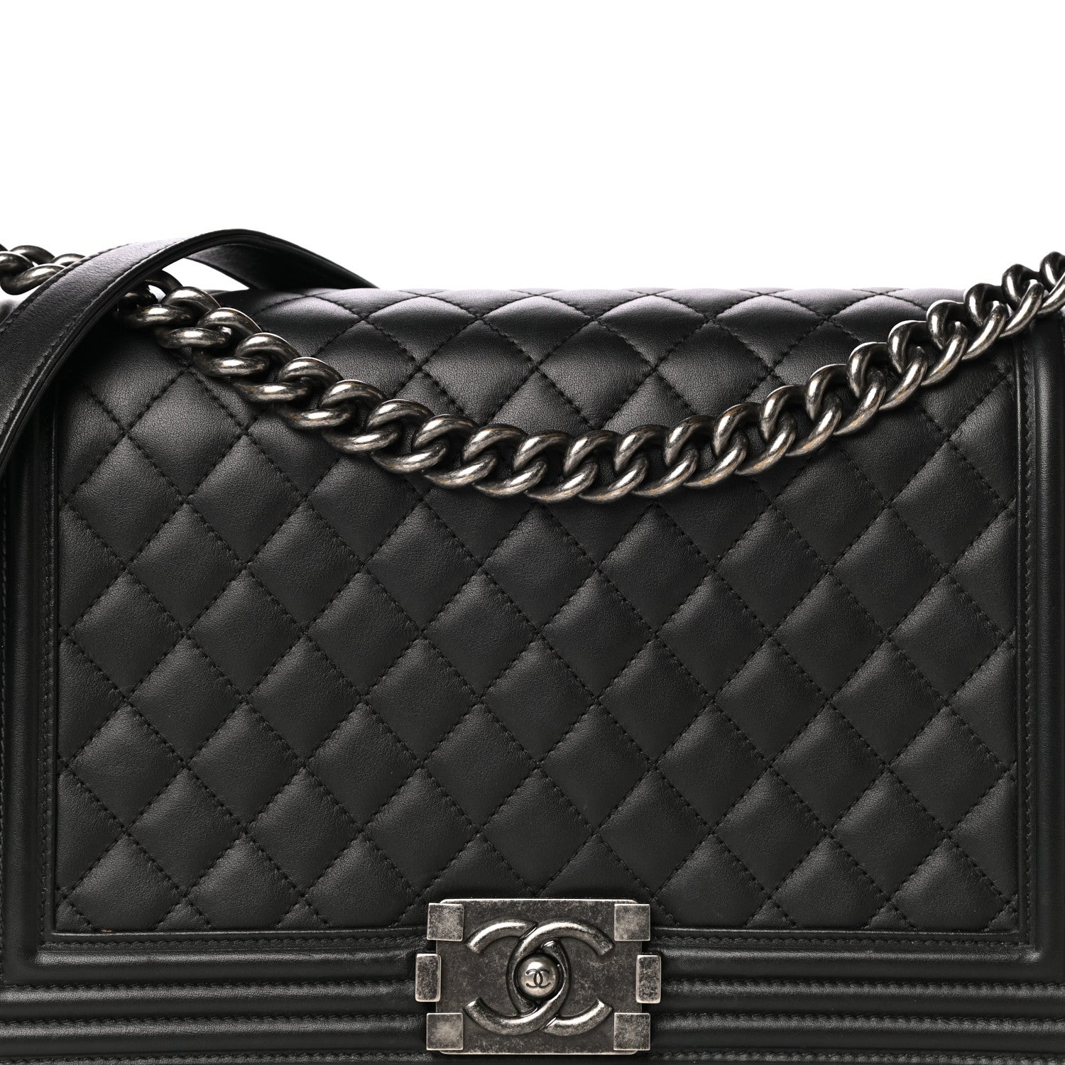 Chanel Calfskin Quilted New Medium Boy Flap Black 8 of 12
