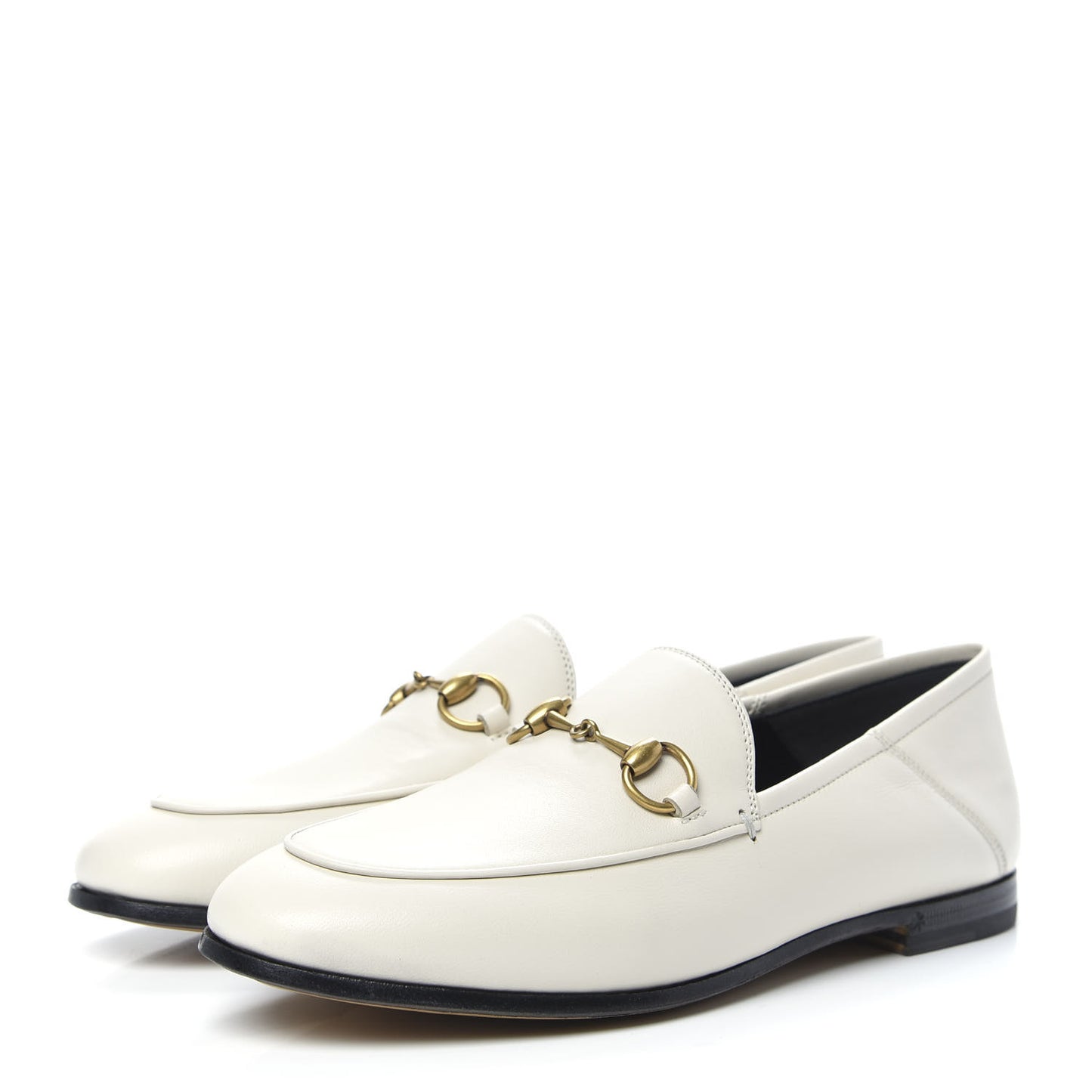 Lambskin Womens Brixton Horsebit Loafers 36 Mystic White
