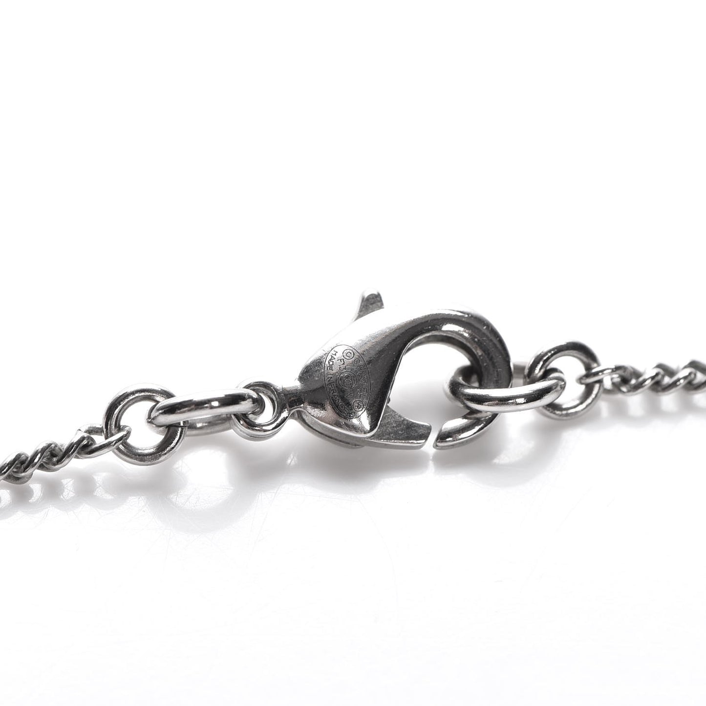 Crystal Timeless CC Necklace Silver