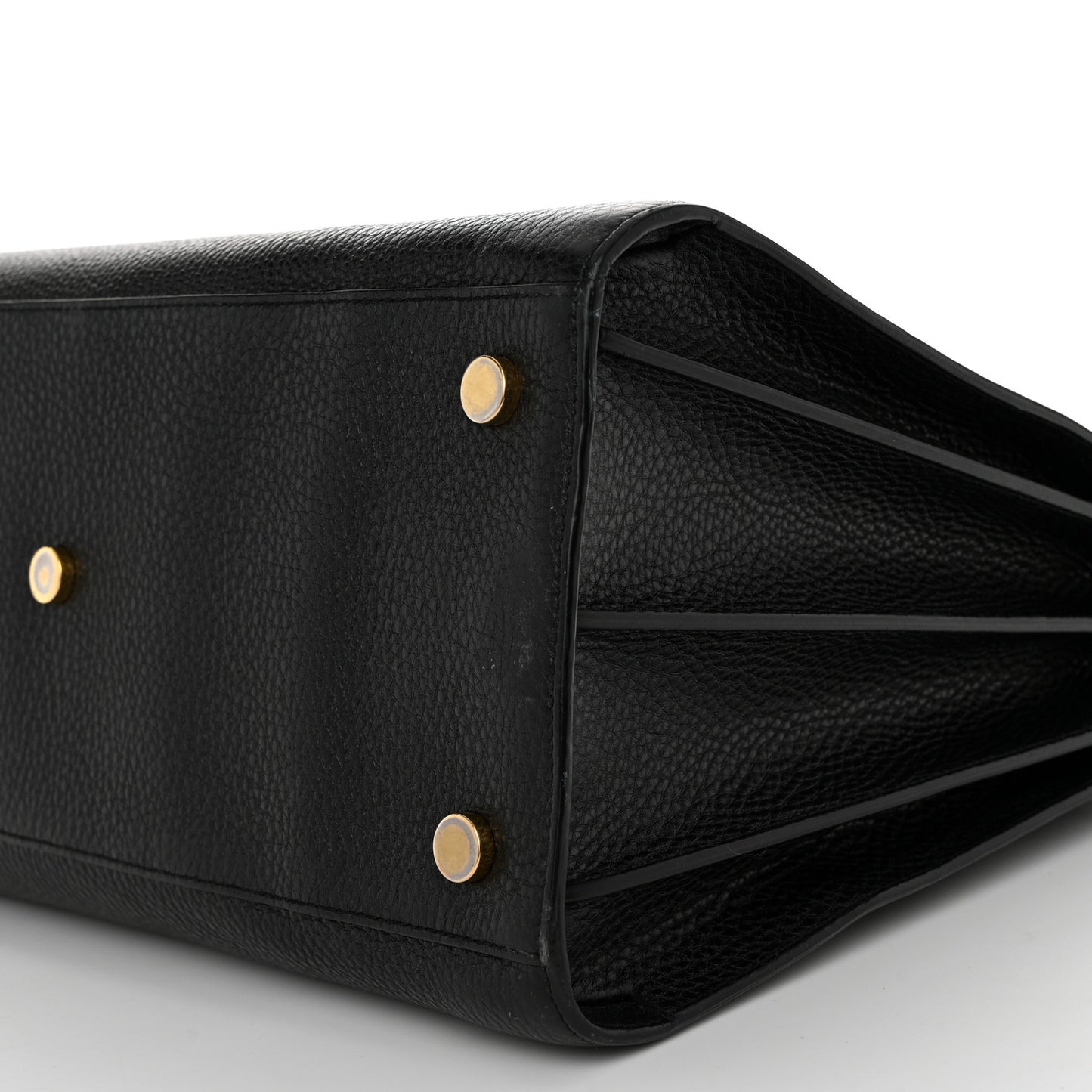 Grained Calfskin Large Sac De Jour Carryall Black