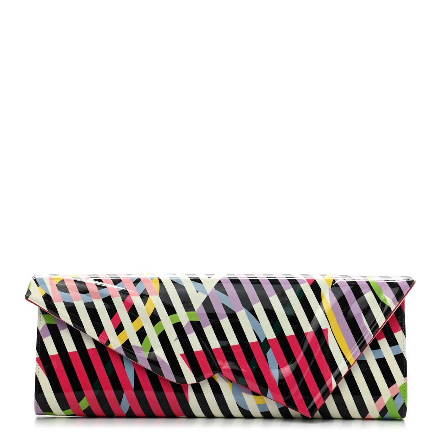 Patent So Kate Baguette Clutch Multicolor