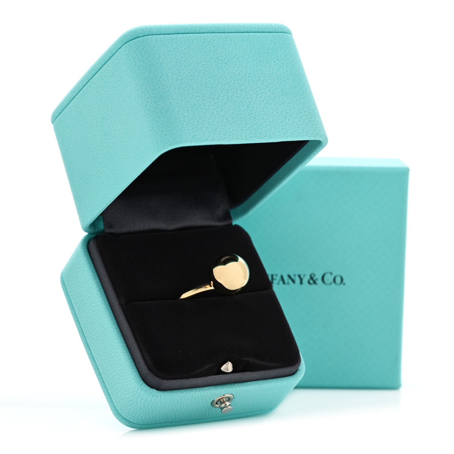 Tiffany 18K Yellow Gold 12mm Hardwear Ball Ring 54 7 7 of 7