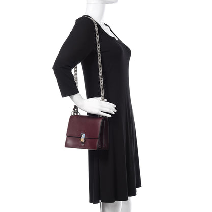 Fendi Vitello Liberty Studded Small Kan I Shoulder Bag Bordeaux Multicolor 2 of 9