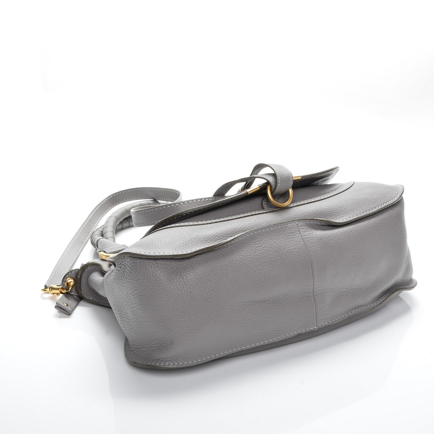 Calfskin Medium Marcie Satchel Cashmere Grey