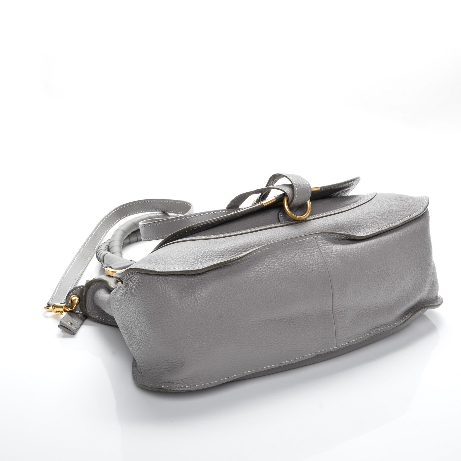 Chloe Calfskin Medium Marcie Satchel Cashmere Grey 4 of 7