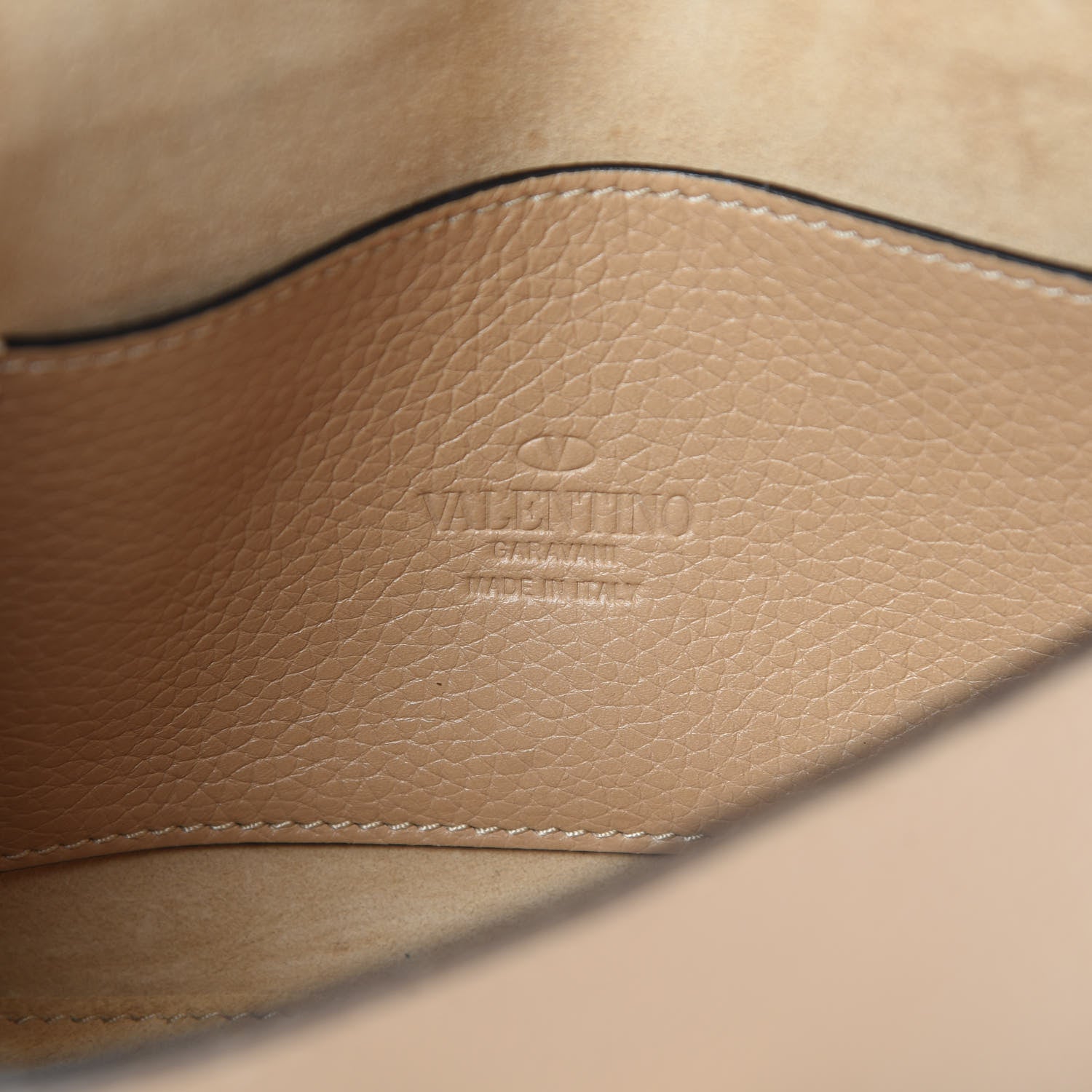 Valentino Garavani Pebbled Calfskin Medium Rockstud Flip Lock Crossbody Bag Camel Rose 6 of 16