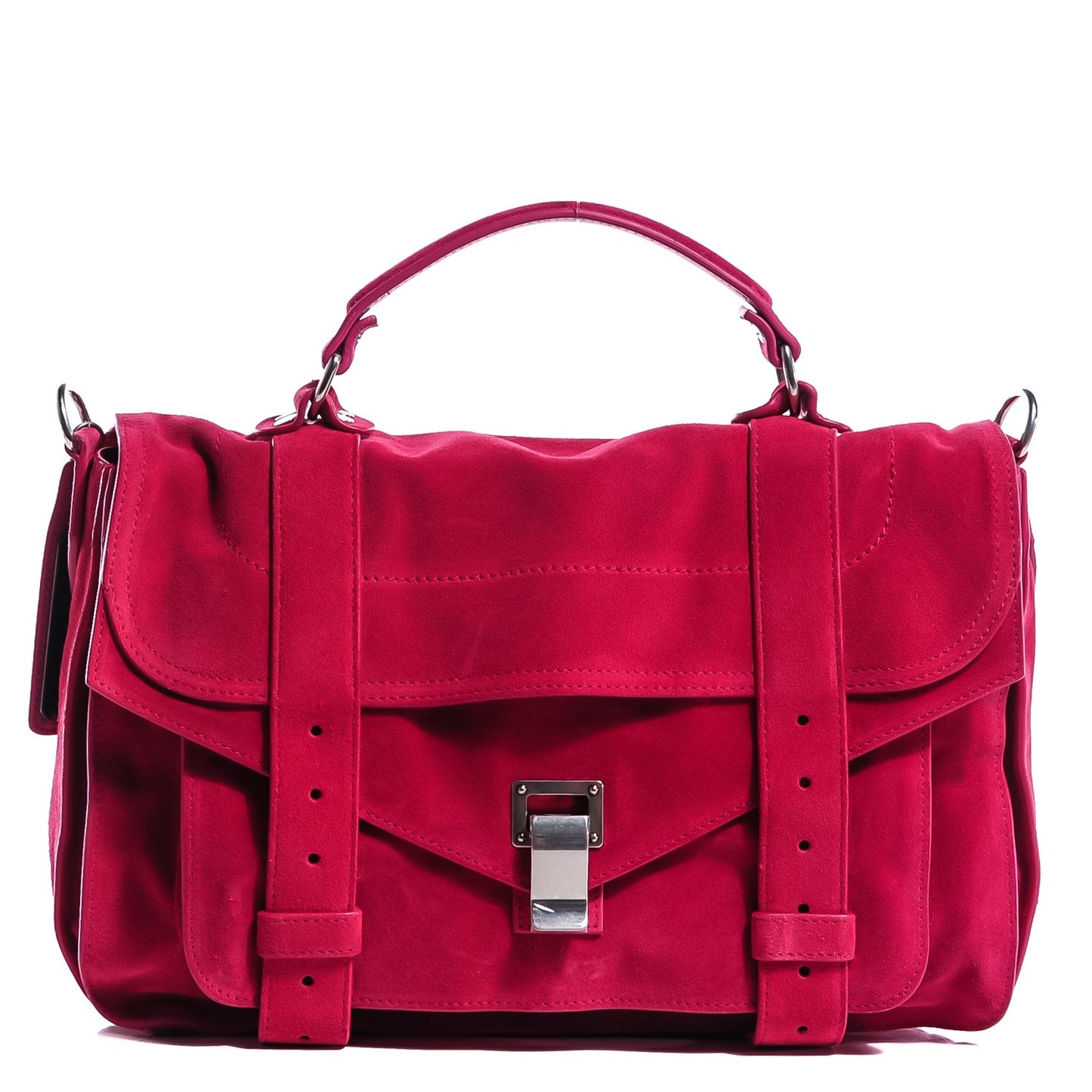 Suede Medium PS1 Satchel Raspberry