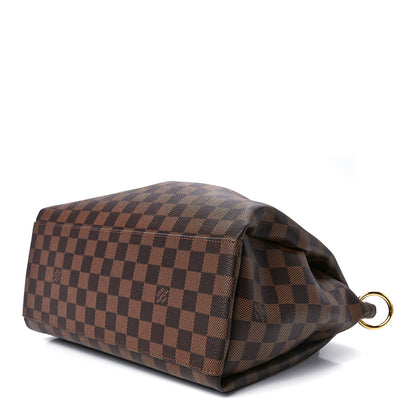 Louis Vuitton Damier Ebene Odeon Tote MM Black 7 of 9