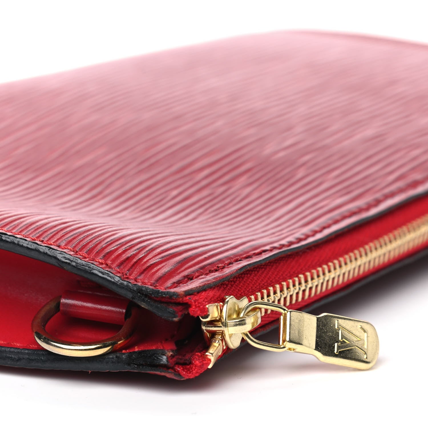 Louis Vuitton Epi Pochette Accessories 24 Castillan Red 8 of 9