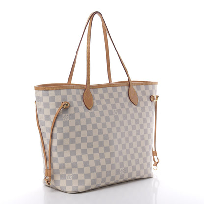 Louis Vuitton Damier Azur Neo Neverfull MM Rose Ballerine 3 of 13