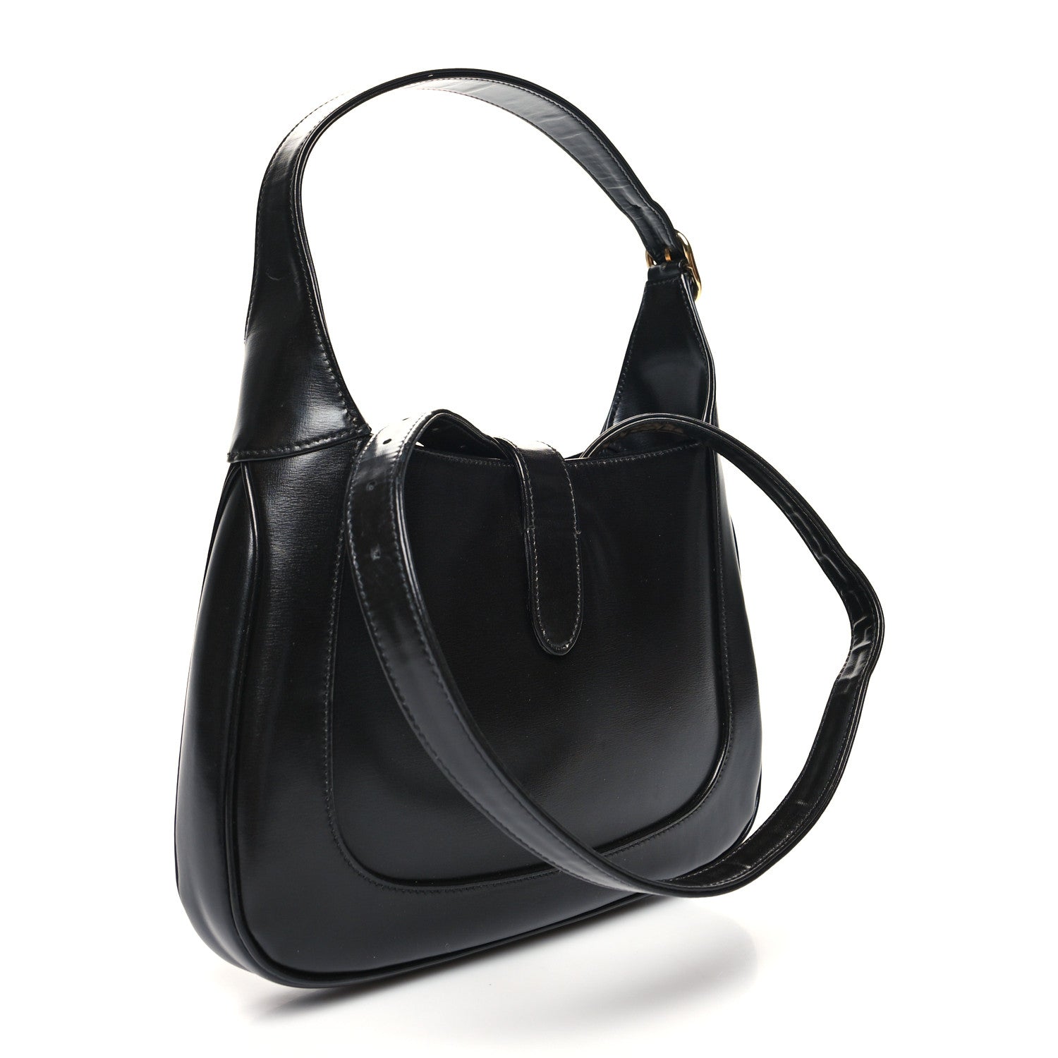 Gucci Boarded Dyana Lux Calfskin Small Jackie 1961 Hobo Black 3 of 17