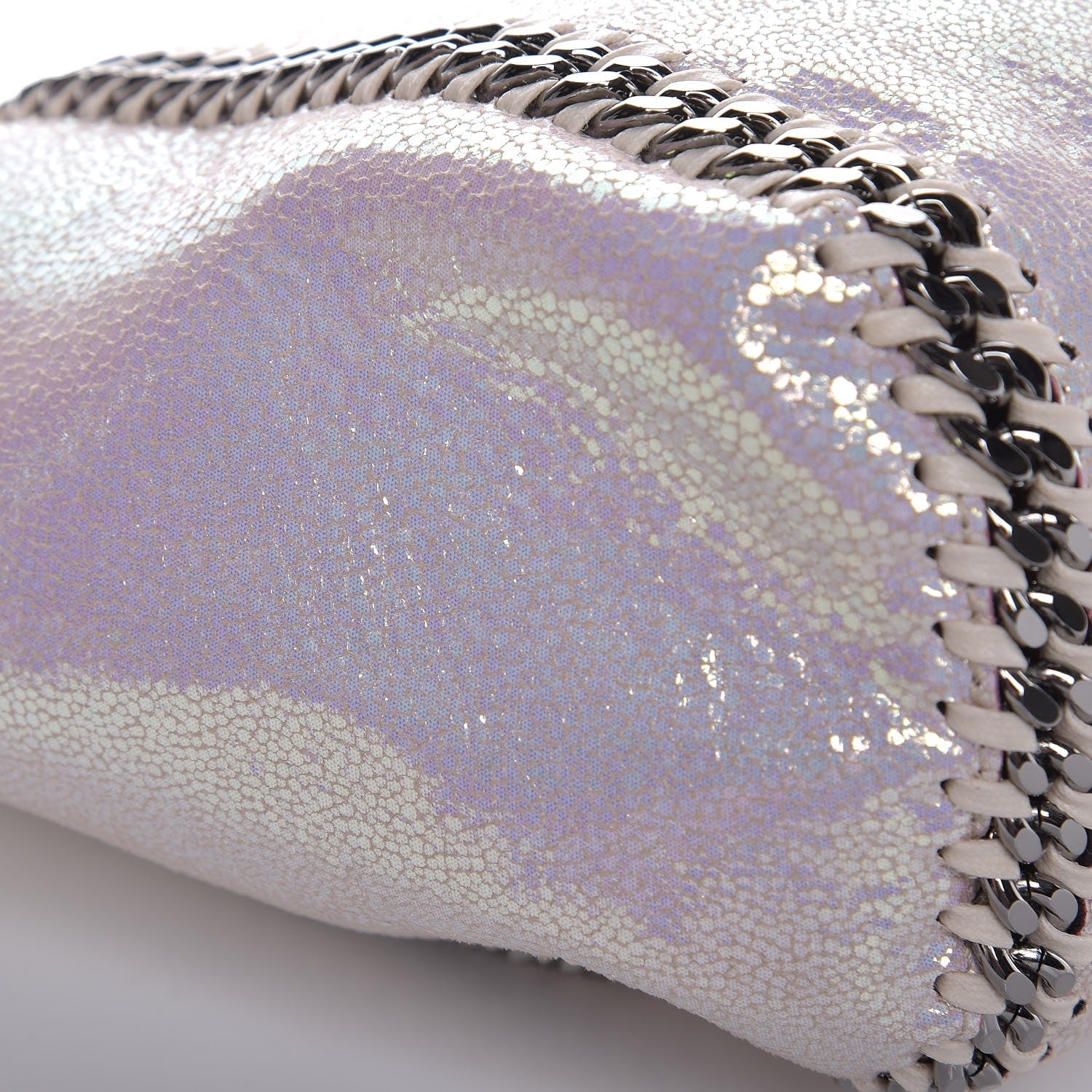 Stella McCartney Iridescent Shaggy Deer Falabella Reversible Tote White 9 of 9