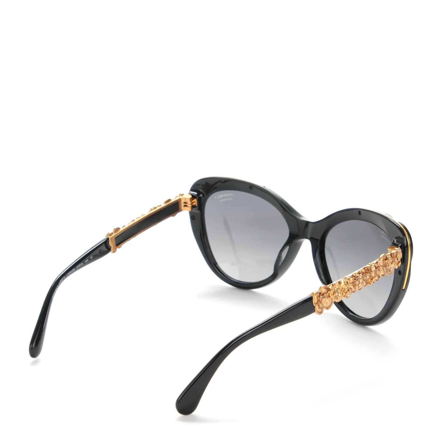 Chanel Bijou Cat Eye Sunglasses 5354-A Black 3 of 7