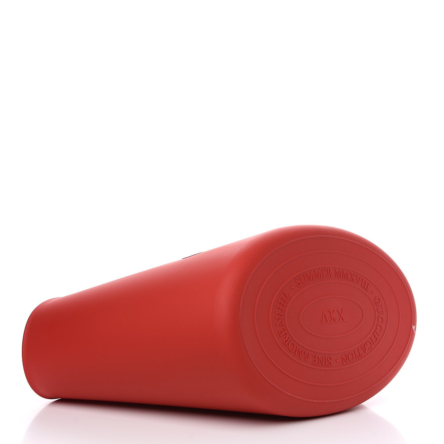 Rubber Oversized Logo Tote Red