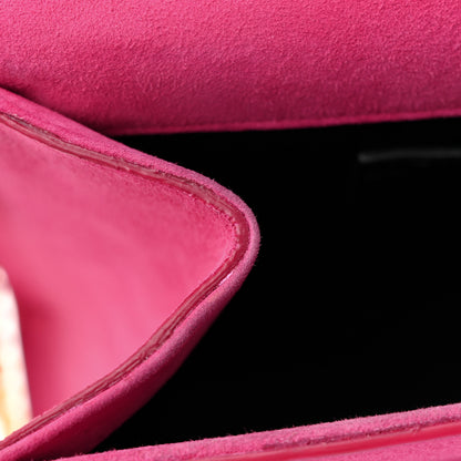Saint Laurent Suede Medium Monogram Kate Tassel Shoulder Bag Lipstick Fuchsia 13 of 19