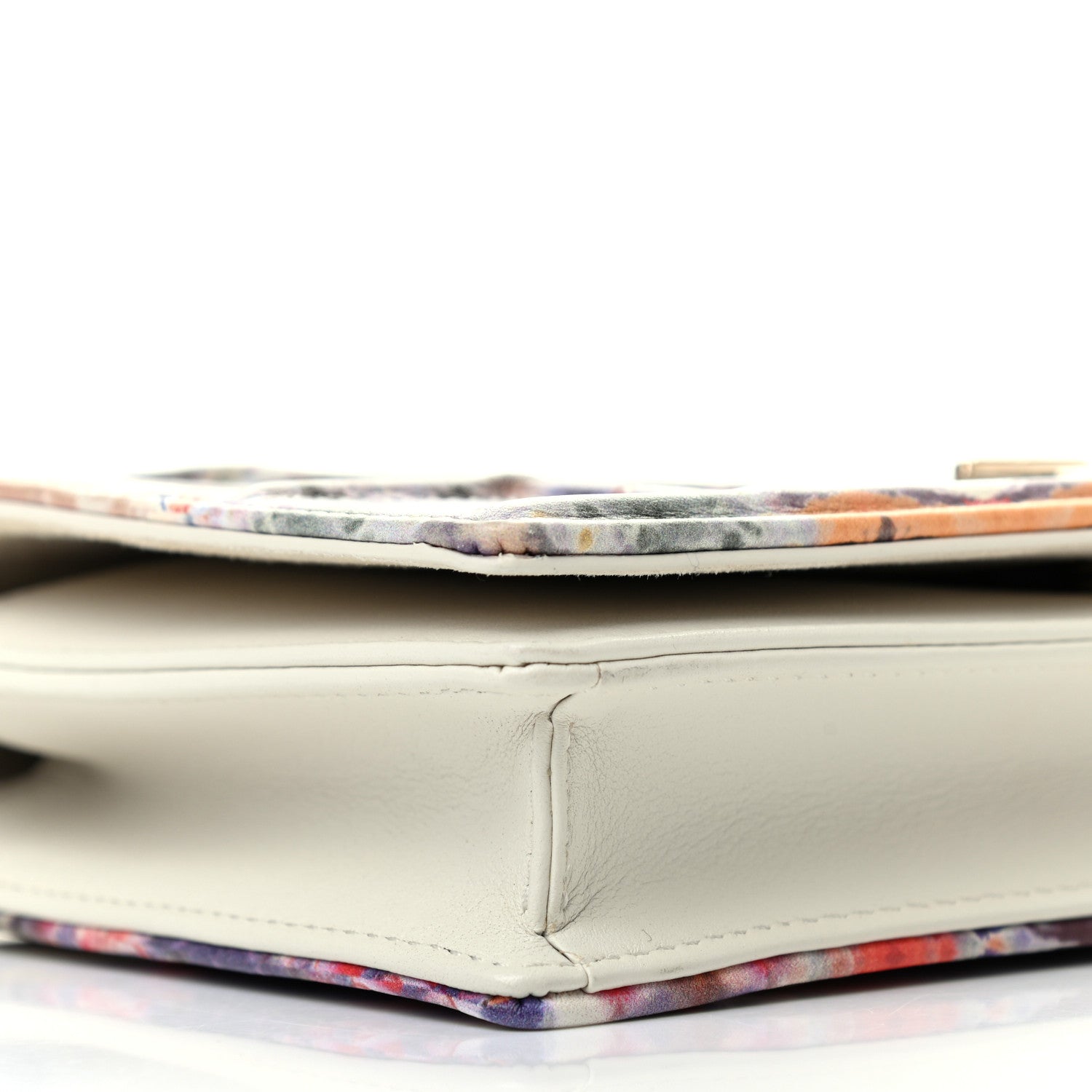 Christian Dior Calfskin KaleiDiorscopic Diorama Wallet On Chain Pouch Latte Multicolor 9 of 10