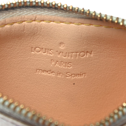 Louis Vuitton Monogram Multicolor Key Pouch White 6 of 9