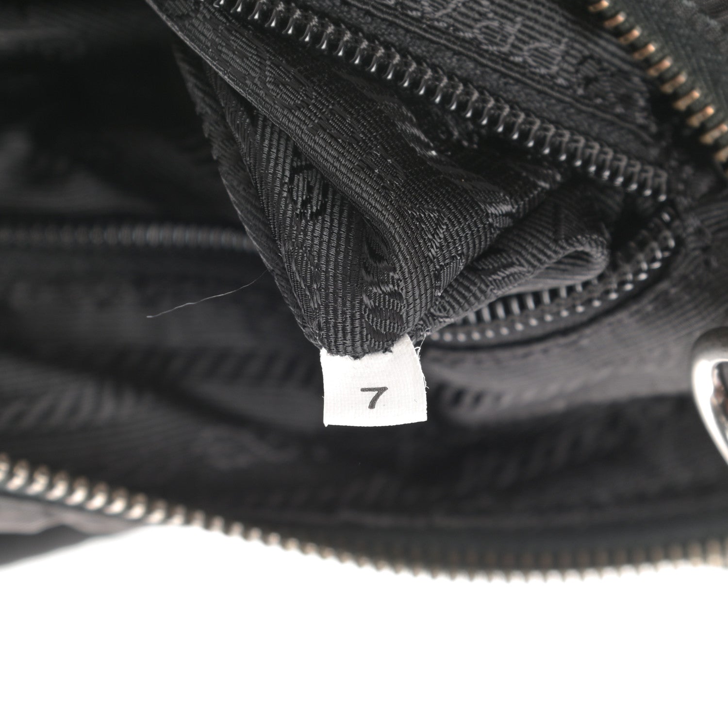 Prada Tessuto Nylon Vitello Hobo Black 7 of 12
