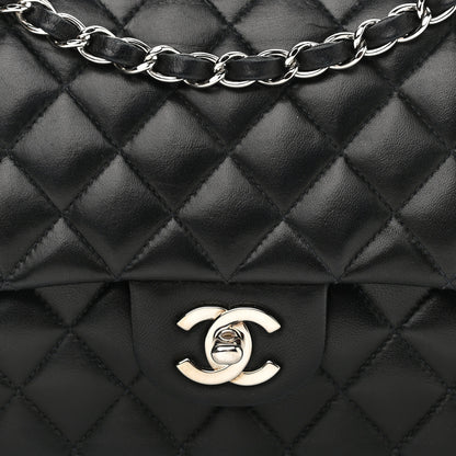 Chanel Lambskin Quilted Medium Double Flap Black 16 of 16