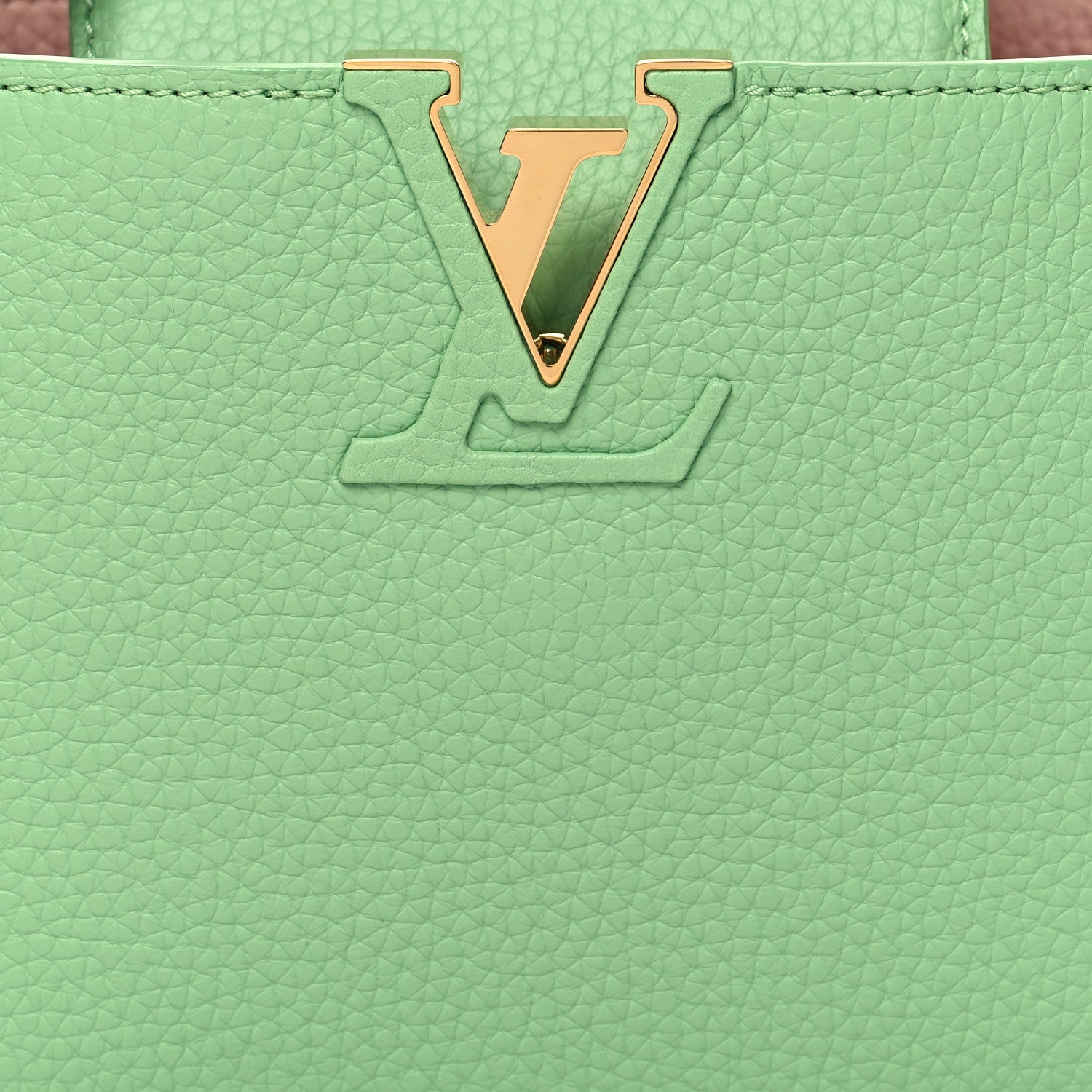 Louis Vuitton Taurillon Mini Capucines Vert Pomme 8 of 11
