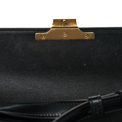 Celine Shiny Calfskin Triomphe Shoulder Bag Black 10 of 10