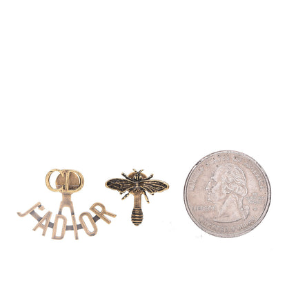 Christian Dior Metal J'Adior Earrings Aged Gold 2 of 4