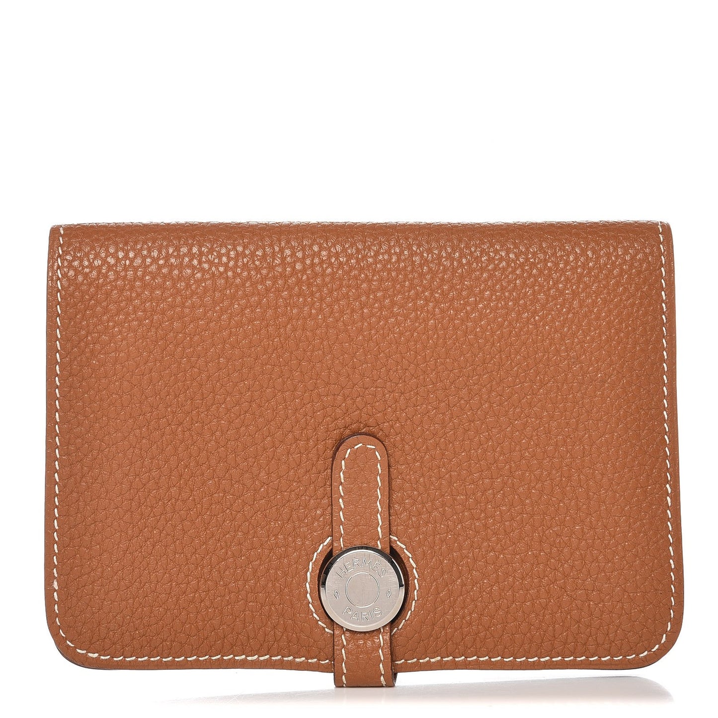 Togo Dogon Compact Wallet Gold