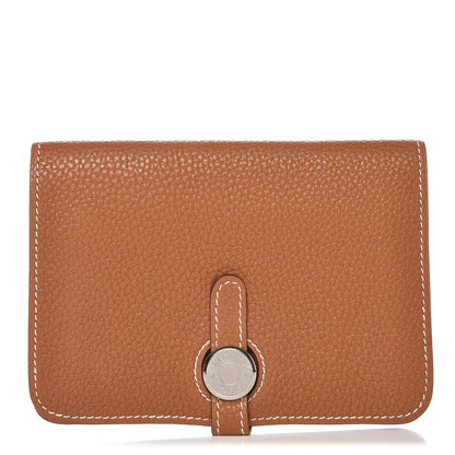 Hermes Togo Dogon Compact Wallet Gold 1 of 9