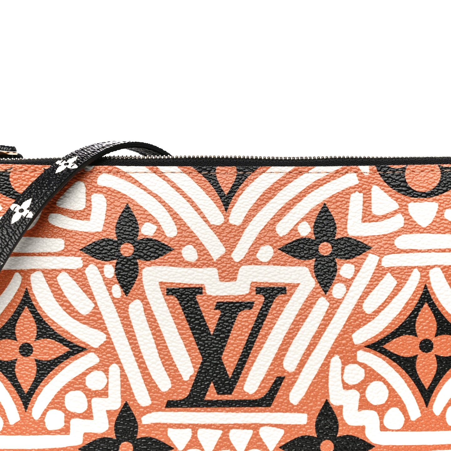Monogram Giant Crafty Double Zip Pochette Creme Caramel
