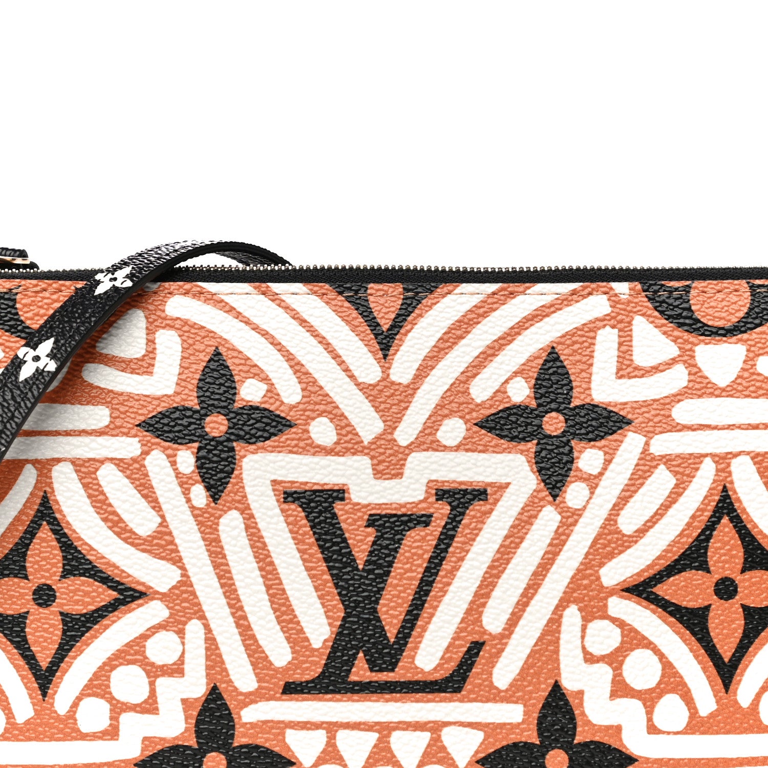Louis Vuitton Monogram Giant Crafty Double Zip Pochette Creme Caramel 8 of 11