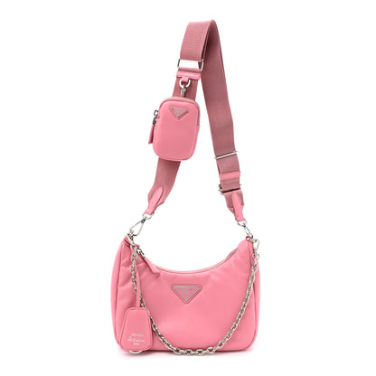 Prada Nappa Soft Padded Re-Edition 2005 Shoulder Bag Geranio 1 of 9