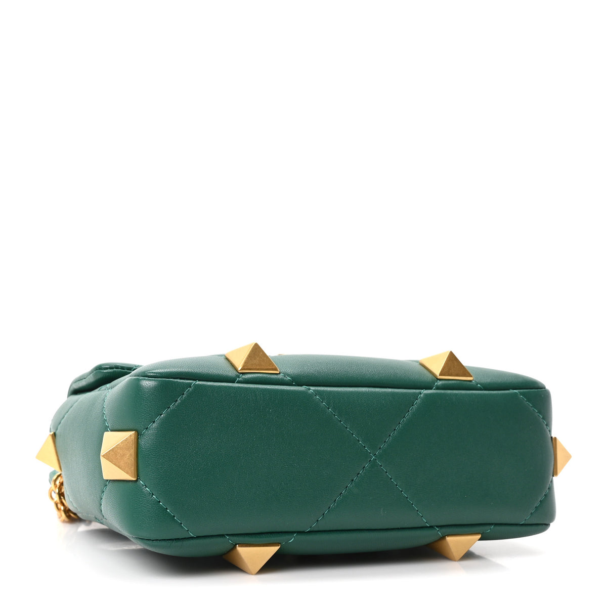 Nappa Small Roman Stud Shoulder Bag Jungle