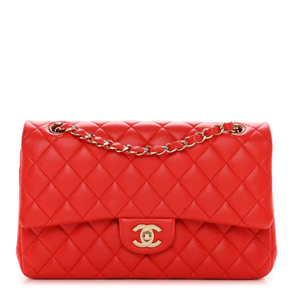 Chanel Lambskin Quilted Medium Double Flap Red 1 of 15