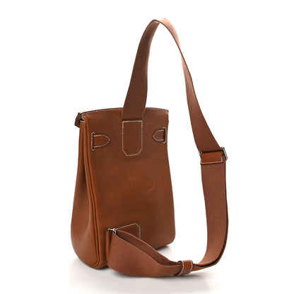 Hermes Natural Barenia Faubourg Hac A Dos PM Backpack Fauve 3 of 10
