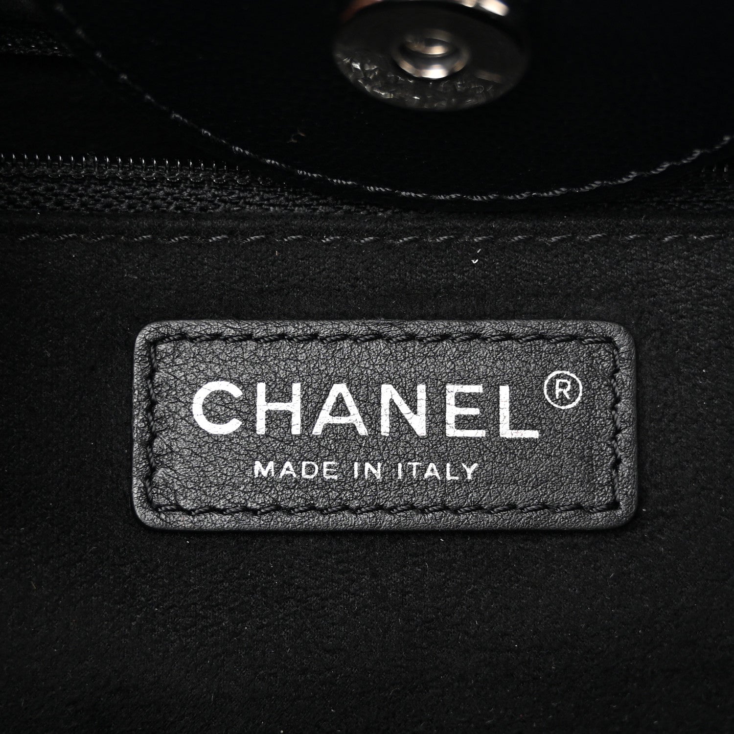 Chanel Caviar Medium Studded Deauville Tote Black 6 of 12