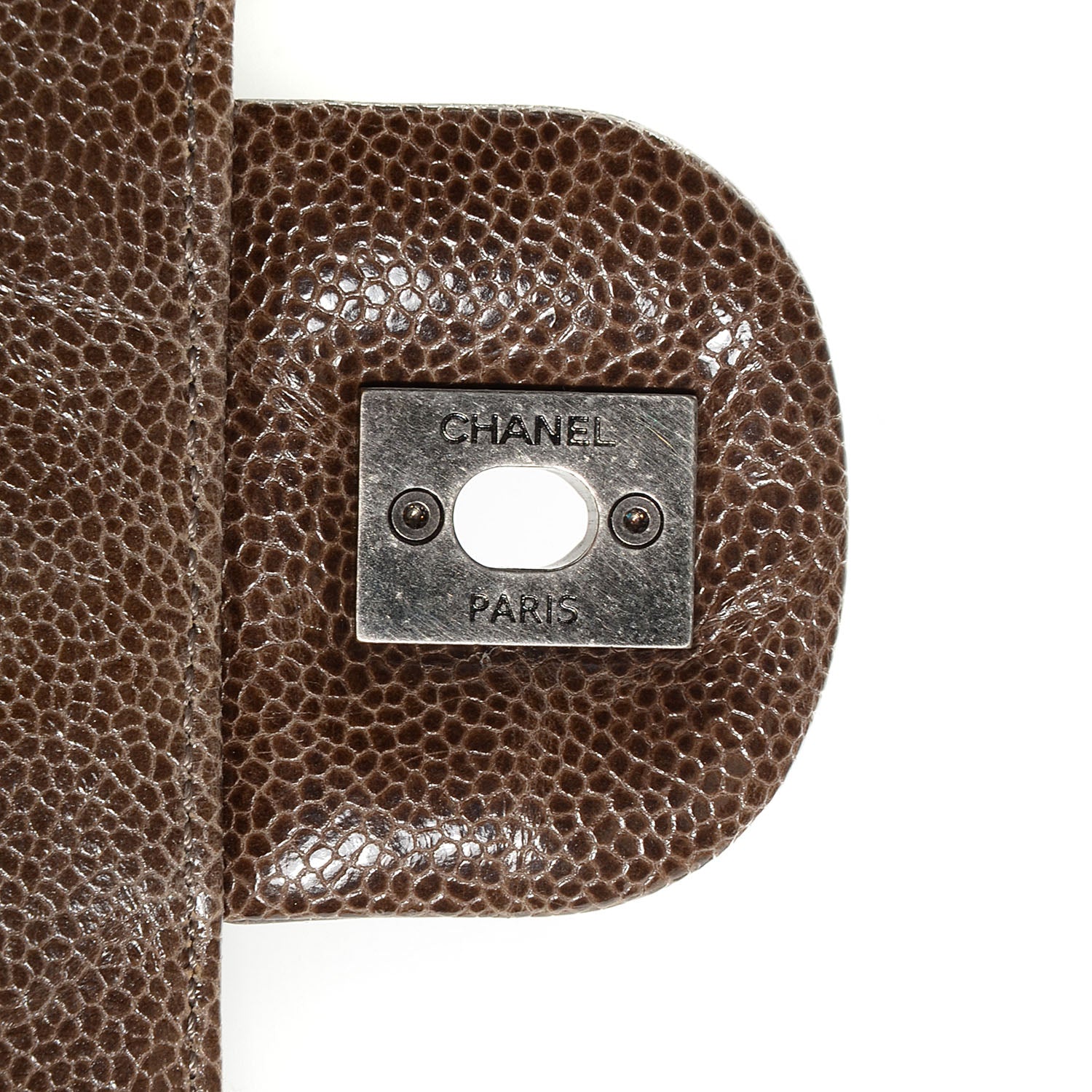 Chanel Crumpled Grained Calfskin Medium CC Crave Flap Brown 8 of 9