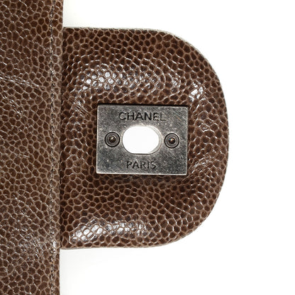 Chanel Crumpled Grained Calfskin Medium CC Crave Flap Brown 8 of 9